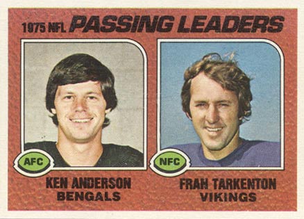 1976 Topps Passing Leaders #201 Football Card