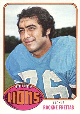 1976 Topps Rockne Freitas #314 Football Card