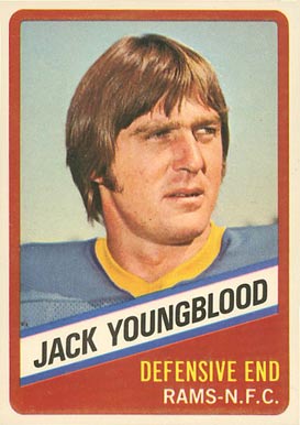 1976 Wonder Bread Jack Youngblood #14 Football Card