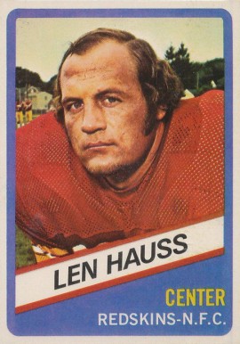 1976 Wonder Bread Len Hauss #11 Football Card