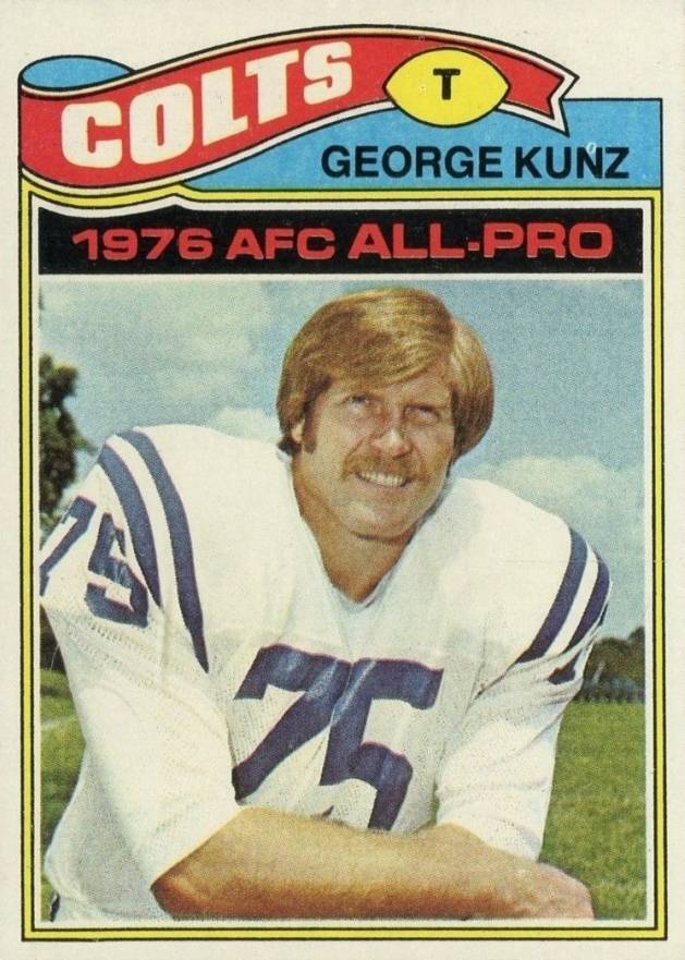 1977 Topps George Kunz #70 Football Card