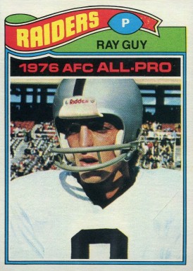 1977 Topps Ray Guy #320 Football Card