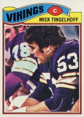 1977 Topps Mick Tingelhoff #291 Football Card