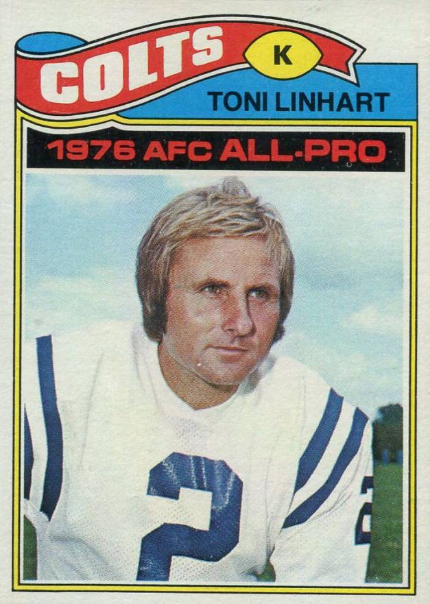 1977 Topps Toni Linhart #190 Football Card