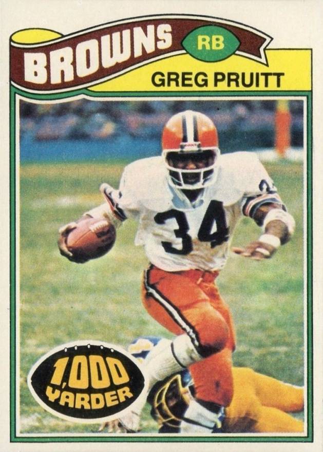 1977 Topps Greg Pruitt #25 Football Card