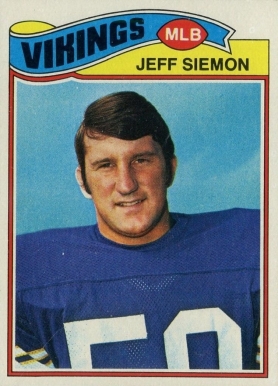 1977 Topps Jeff Siemon #465 Football Card