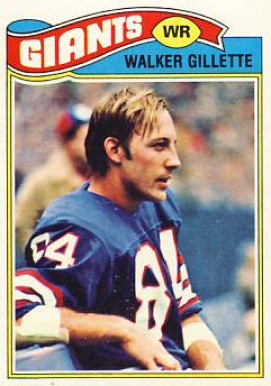 1977 Topps Walker Gillette #457 Football Card