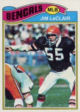 1977 Topps Jim LeClair #449 Football Card