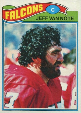1977 Topps Jeff Van Note #327 Football Card