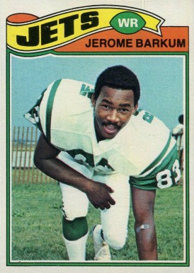 1977 Topps Jerome Barkum #254 Football Card