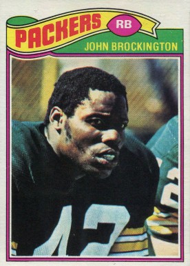 1977 Topps John Brockington #166 Football Card