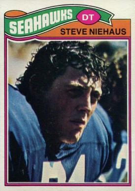 1977 Topps Steve Niehaus #132 Football Card