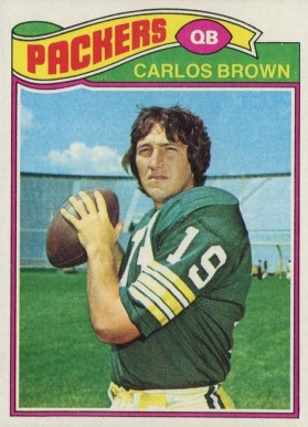 1977 Topps Carlos Brown #104 Football Card