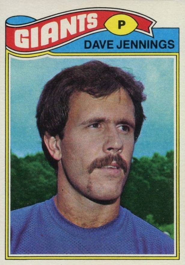 1977 Topps Dave Jennings #49 Football Card