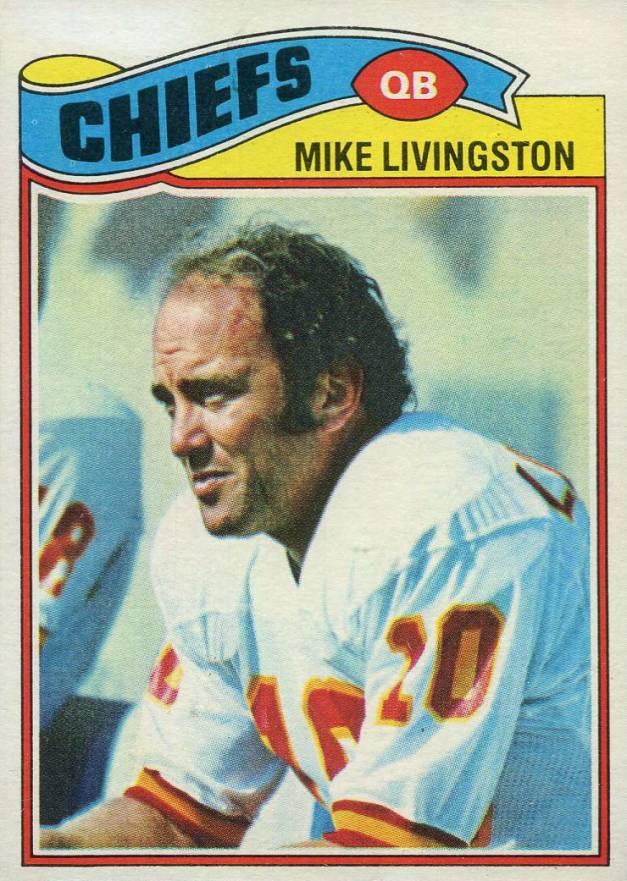 1977 Topps Mike Livingston #58 Football Card