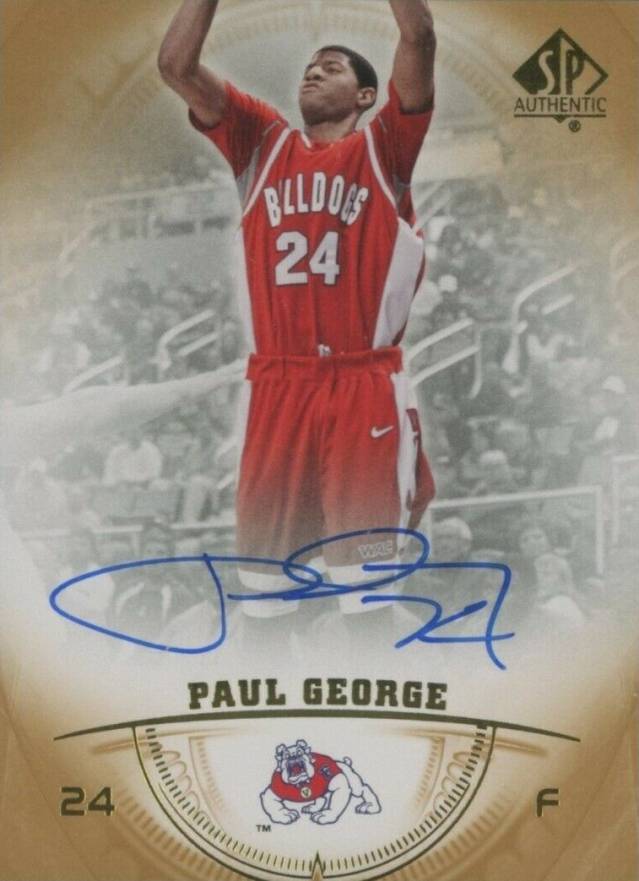 2013 SP Authentic Paul George #18 Basketball Card