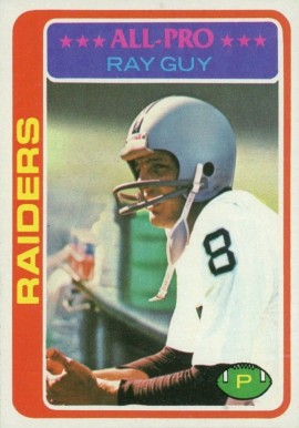 1978 Topps Ray Guy #260 Football Card