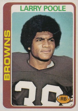 1978 Topps Larry Poole #184 Football Card