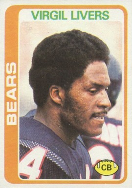 1978 Topps Virgil Livers #397 Football Card