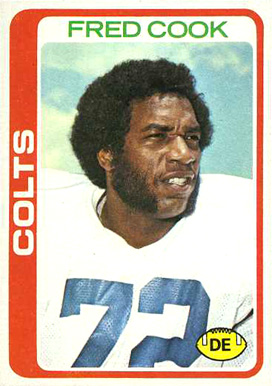 1978 Topps Fred Cook #376 Football Card