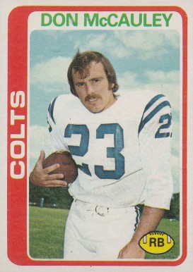 1978 Topps Don McCauley #478 Football Card
