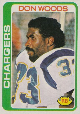 1978 Topps Don Woods #459 Football Card