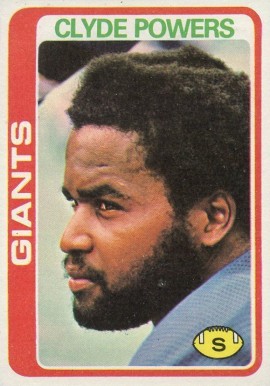 1978 Topps Clyde Powers #452 Football Card