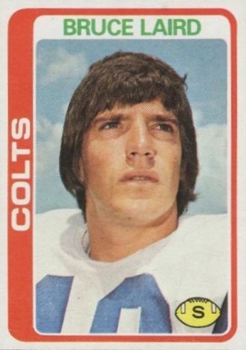 1978 Topps Bruce Laird #438 Football Card
