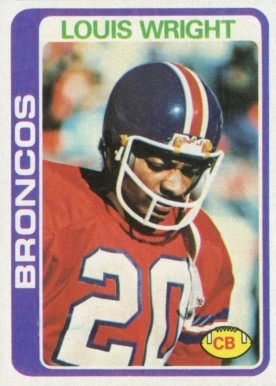1978 Topps Louis Wright #420 Football Card