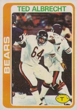 1978 Topps Ted Albrecht #298 Football Card