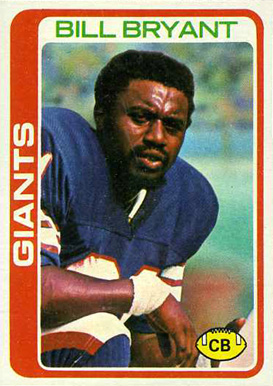 1978 Topps Bill Bryant #412 Football Card