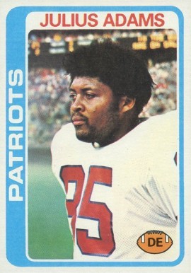 1978 Topps Julius Adams #401 Football Card