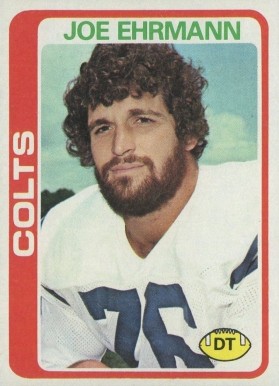 1978 Topps Joe Ehrmann #398 Football Card