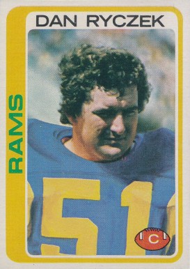 1978 Topps Dan Ryczek #386 Football Card