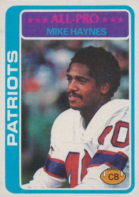 1978 Topps Mike Haynes #380 Football Card