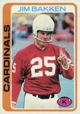1978 Topps Jim Bakken #347 Football Card