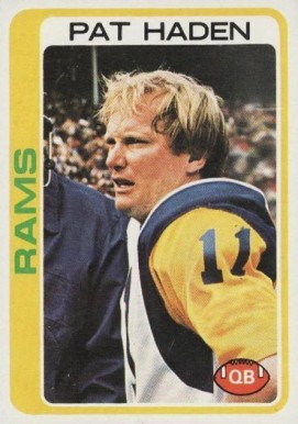 1978 Topps Pat Haden #346 Football Card