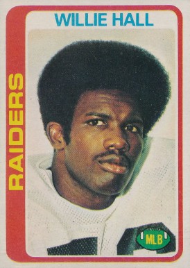 1978 Topps Willie Hall #345 Football Card
