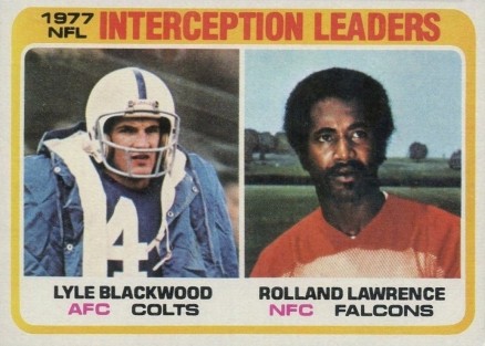1978 Topps Interception Leaders #335 Football Card