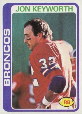 1978 Topps Jon Keyworth #328 Football Card