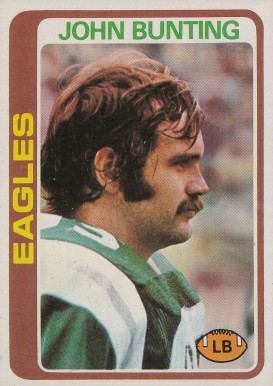 1978 Topps John Bunting #319 Football Card