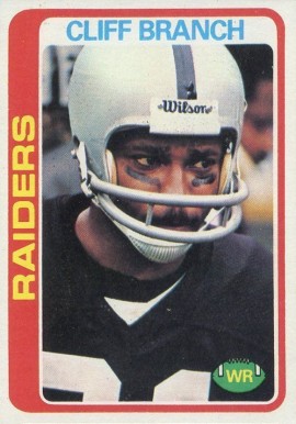 1978 Topps Cliff Branch #305 Football Card