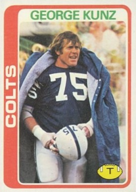 1978 Topps George Kunz #220 Football Card