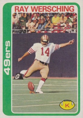 1978 Topps Ray Wersching #197 Football Card
