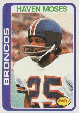1978 Topps Haven Moses #177 Football Card