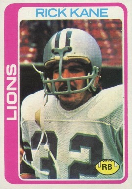 1978 Topps Rick Kane #126 Football Card