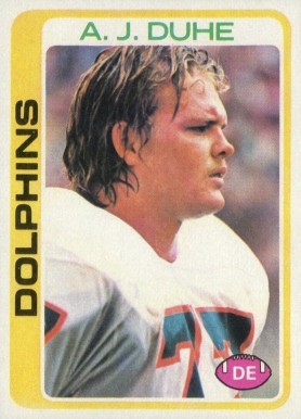 1978 Topps A.J. Duhe #22 Football Card