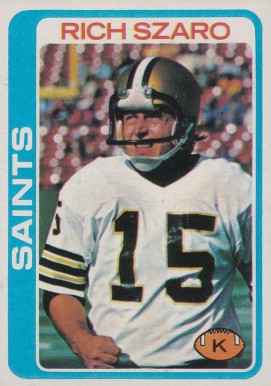 1978 Topps Rich Szaro #47 Football Card
