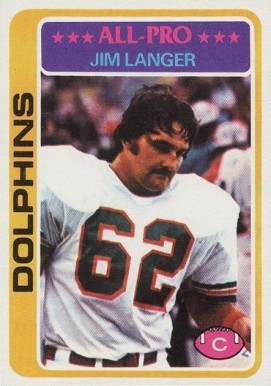 1978 Topps Jim Langer #70 Football Card