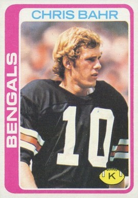 1978 Topps Chris Bahr #94 Football Card